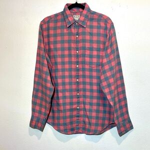 J. Crew Men’s Check Button-Down Shirt Size M